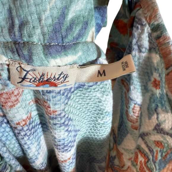 Faherty Bay Twist Organic Cotton Dress in Paradise Blossom Floral, Medium - Picture 8 of 12